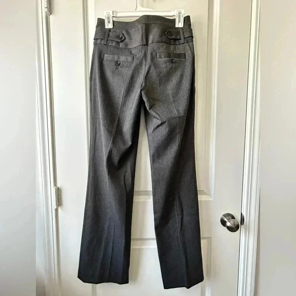 Anthropologie Cartonnier Straight Leg Gray Trousers | size 4 - Picture 4 of 7